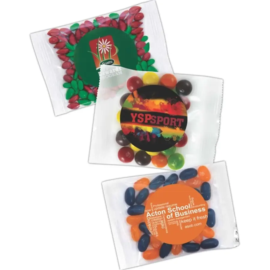 Skittles® Filled Imprinted Label Goody Bag