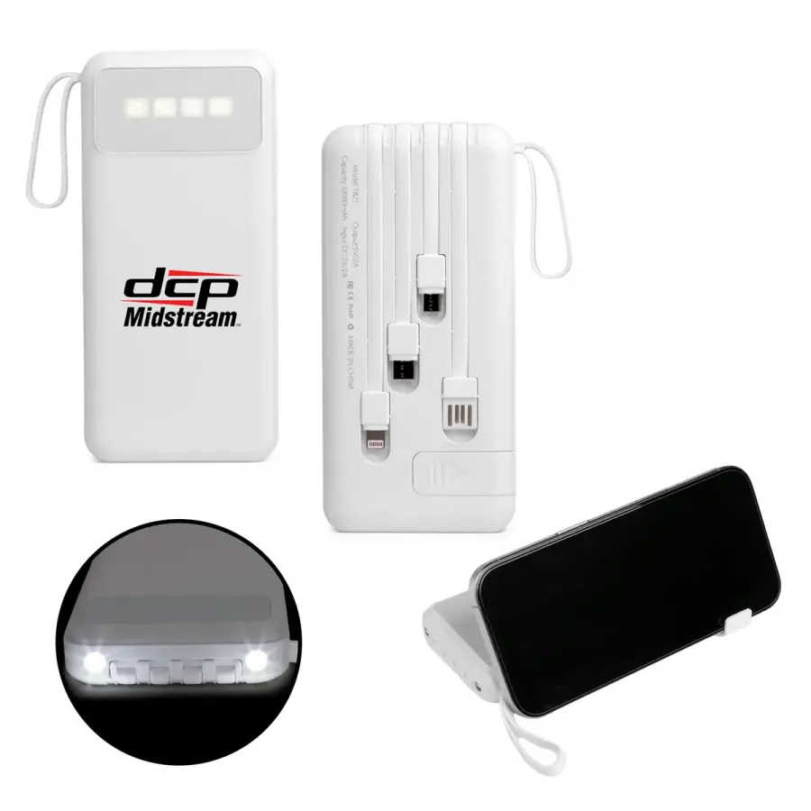 StandCharge 4-in-1 Power Bank in White