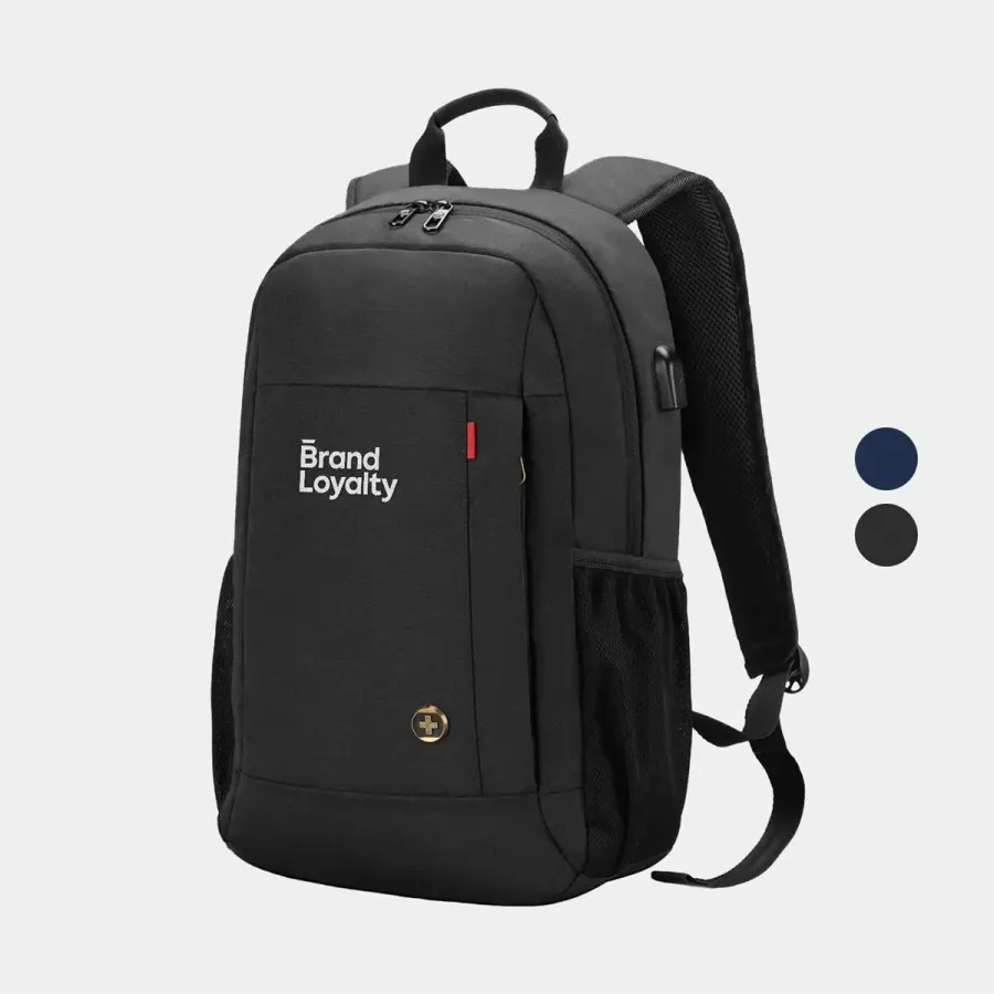 SwissDigital® ARBON RFID Travel Business Backpack