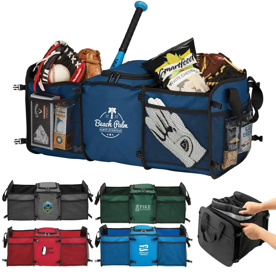 Tailgater Trunk Cooler Organizer - Versatile Use Tote Bag