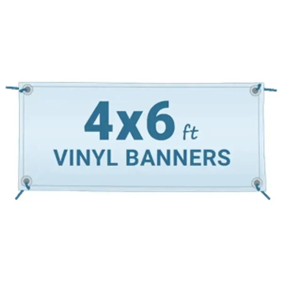 Vinyl Banner 4' x 6' in Gloss White