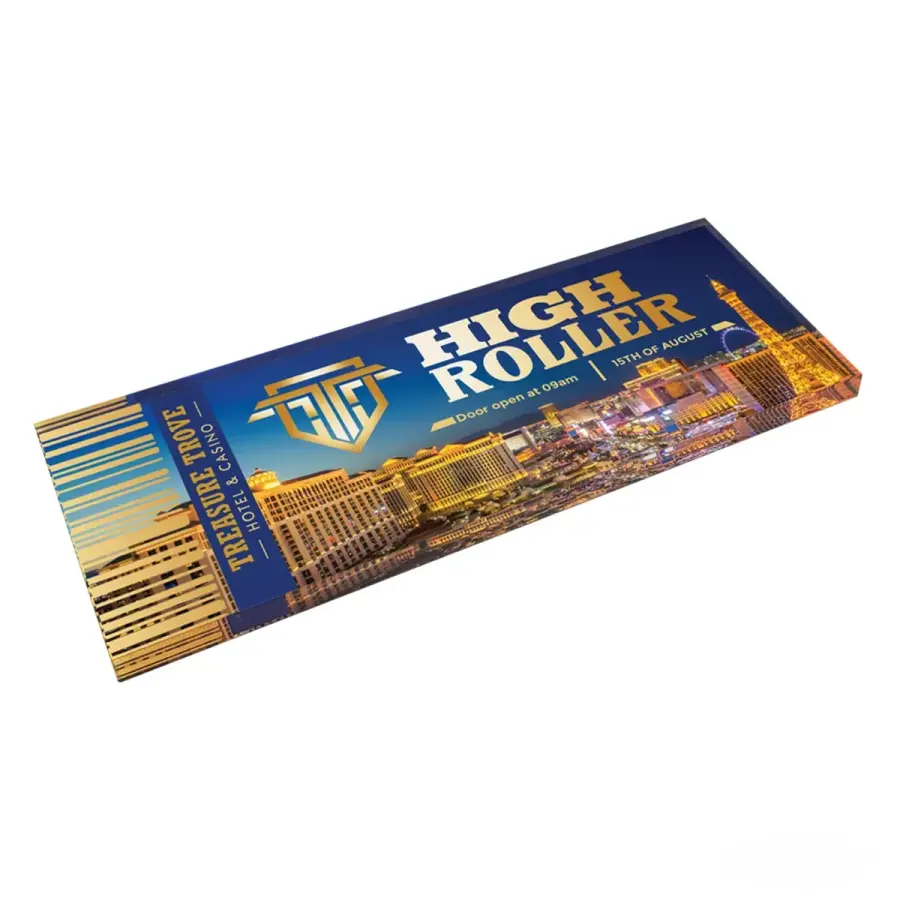 1/4" Acrylic Ticket / Event Magnets in Clear