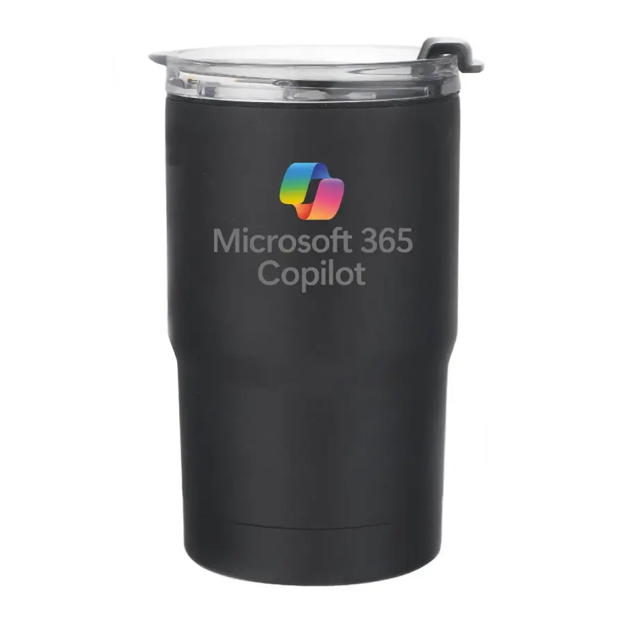 12 oz. Travel Stainless Steel Insulated Cup w/ Lid Keeps Hot in Black