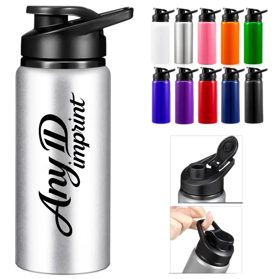 20 oz. Stainless Steel Sports Bottle with Straw Lid