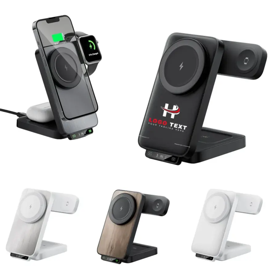 3-In-1 Foldable Magnetic Charger Stand