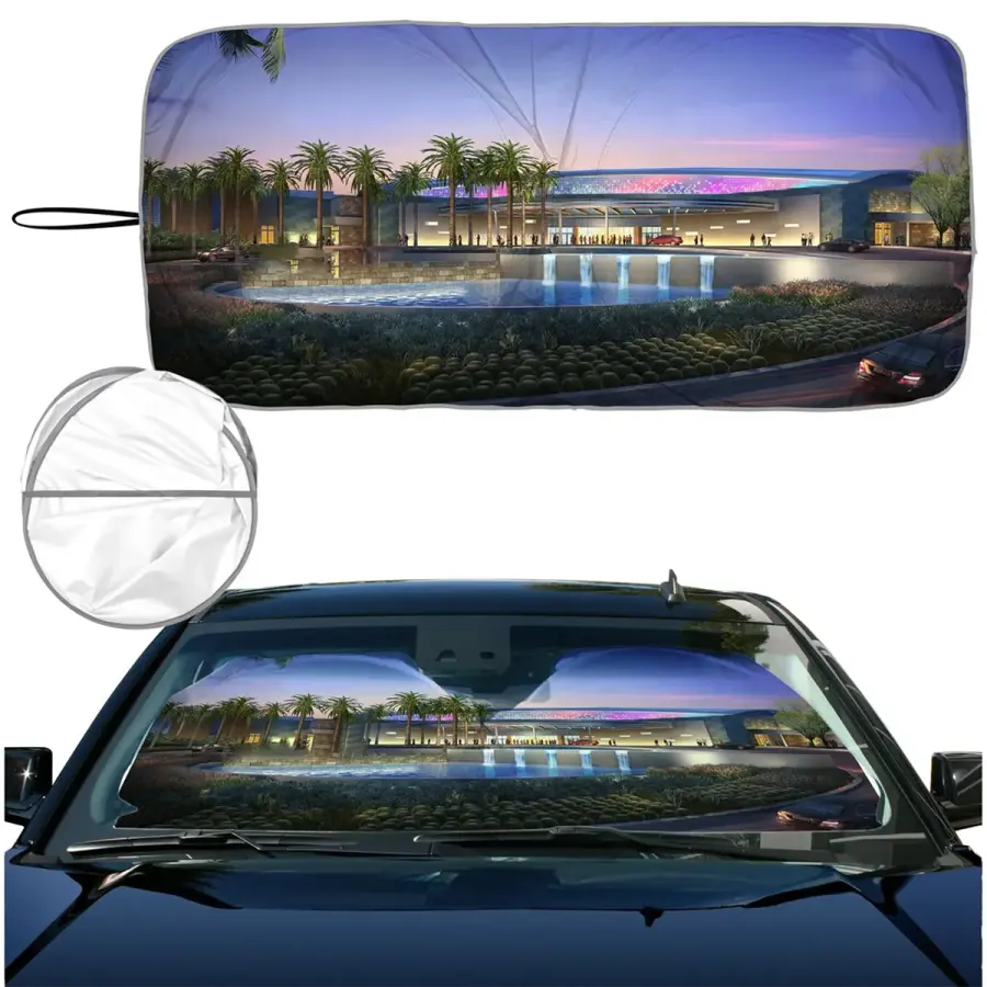 59" x 27.5"Full Color Polyester Car Windshield Sun Shade