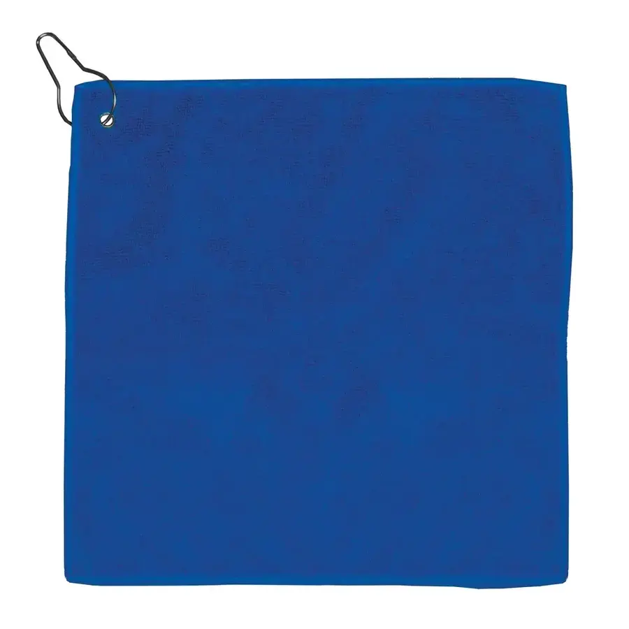 12"W x 12"H - Heavy Duty Golf Towel with Clip - "The Wedge"