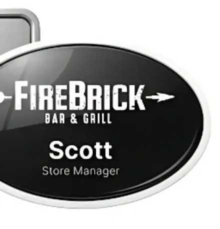 Digitally Printed Name Badge