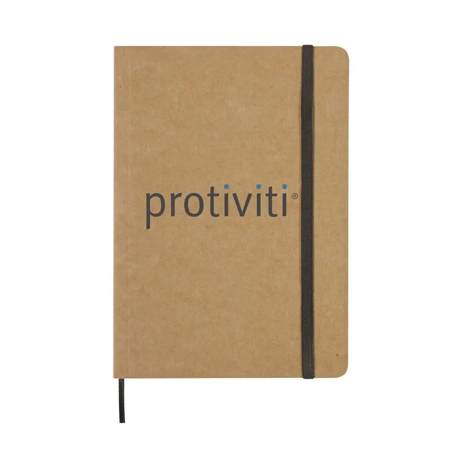 Eco Notebook with Recycled Paper and Strap
