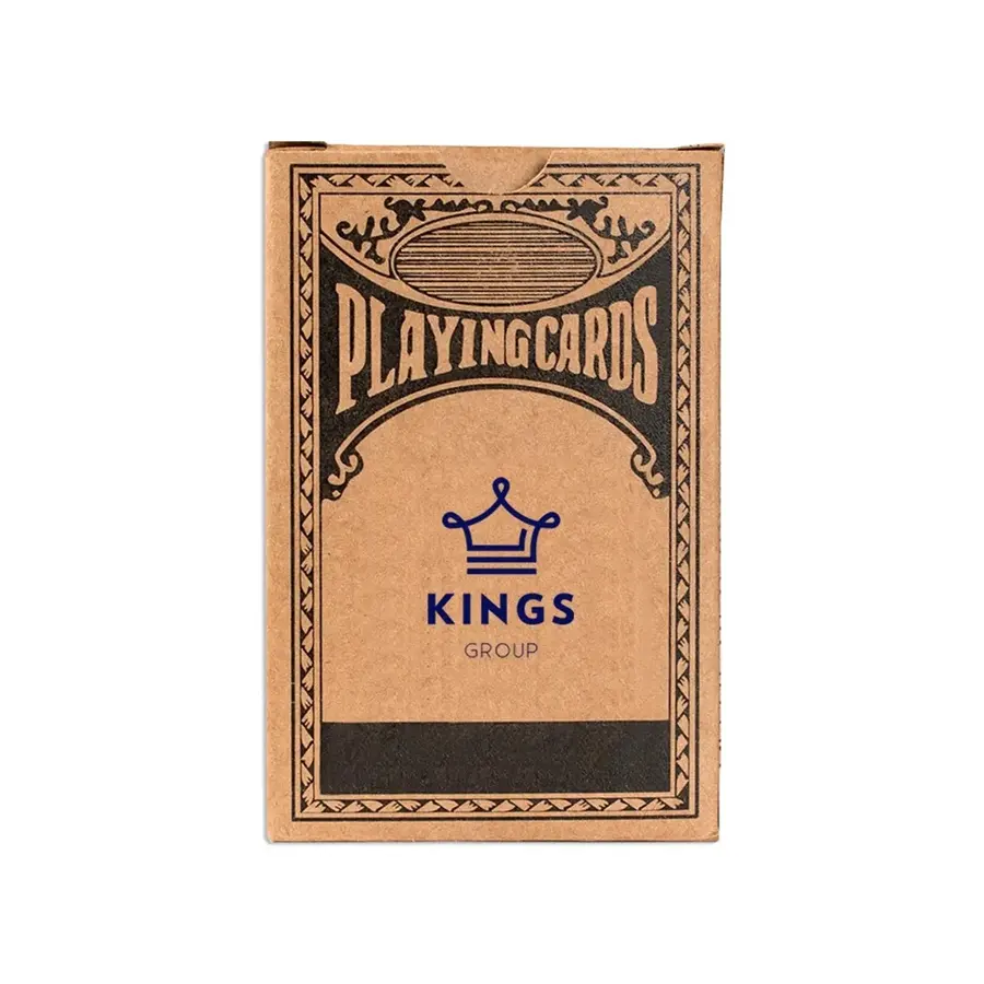 Kraft Playing Cards in Kraft Brown