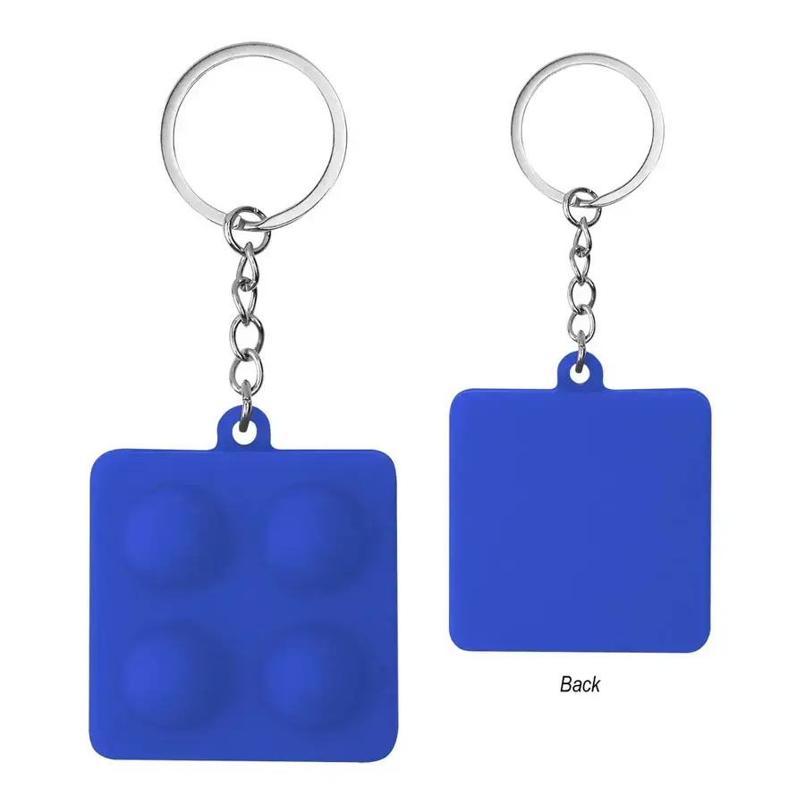 Push Pop Square Stress Reliever Keychain