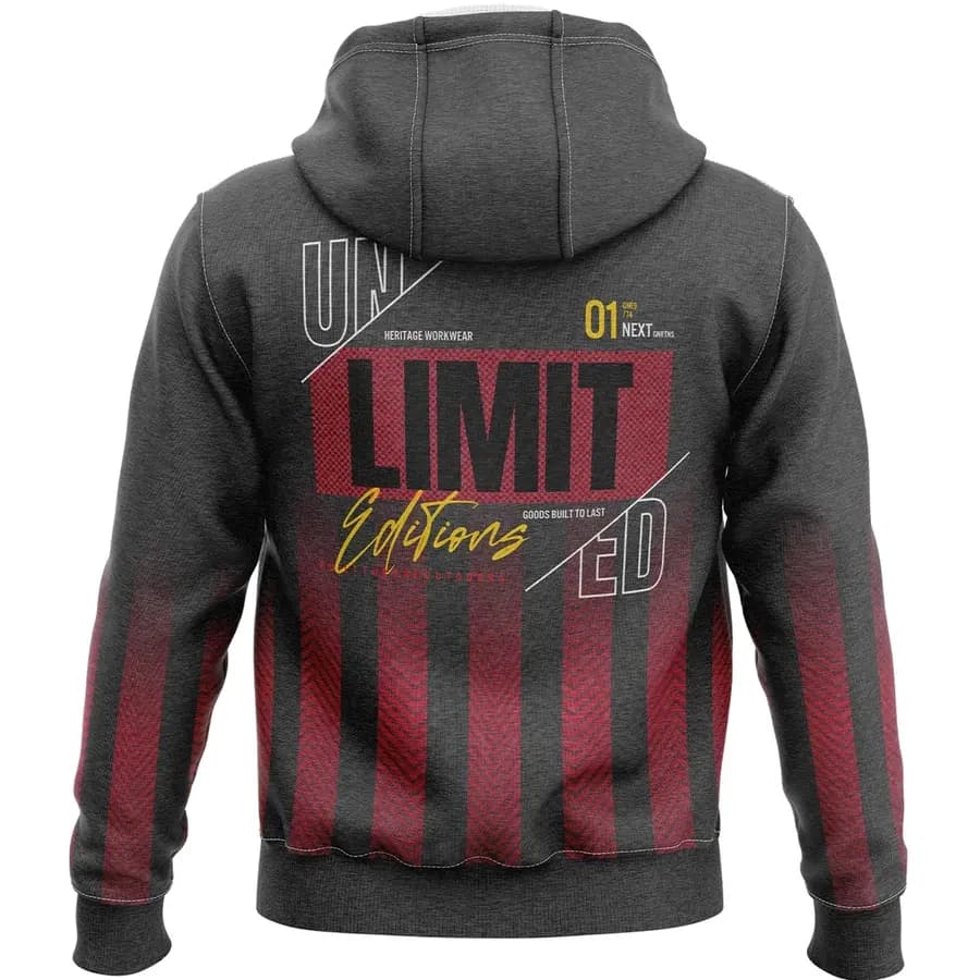 Unisex 310 GSM Interlock Fleece Sublimation Hoodies