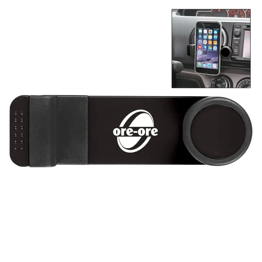 Auto Vent Phone Holder in Black
