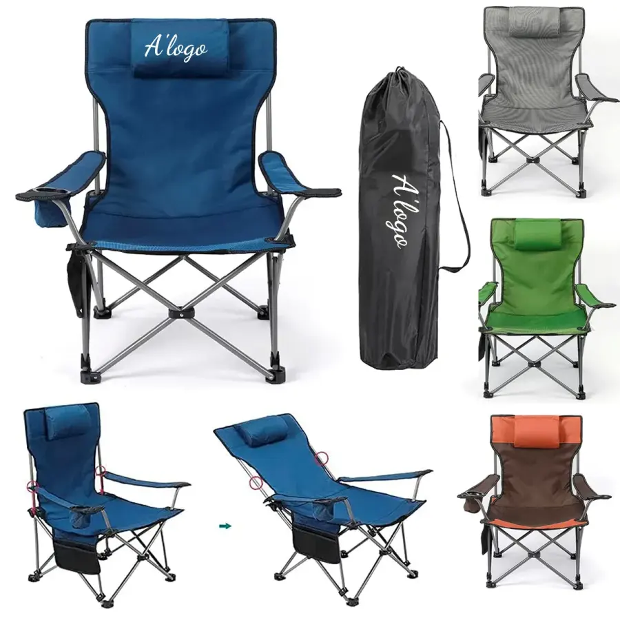 Folding Outdoor Camping Chair with Carry Bag and Cup Holder