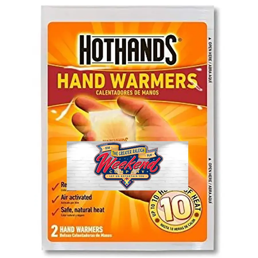 Hand Warmers with Custom Label in Clear