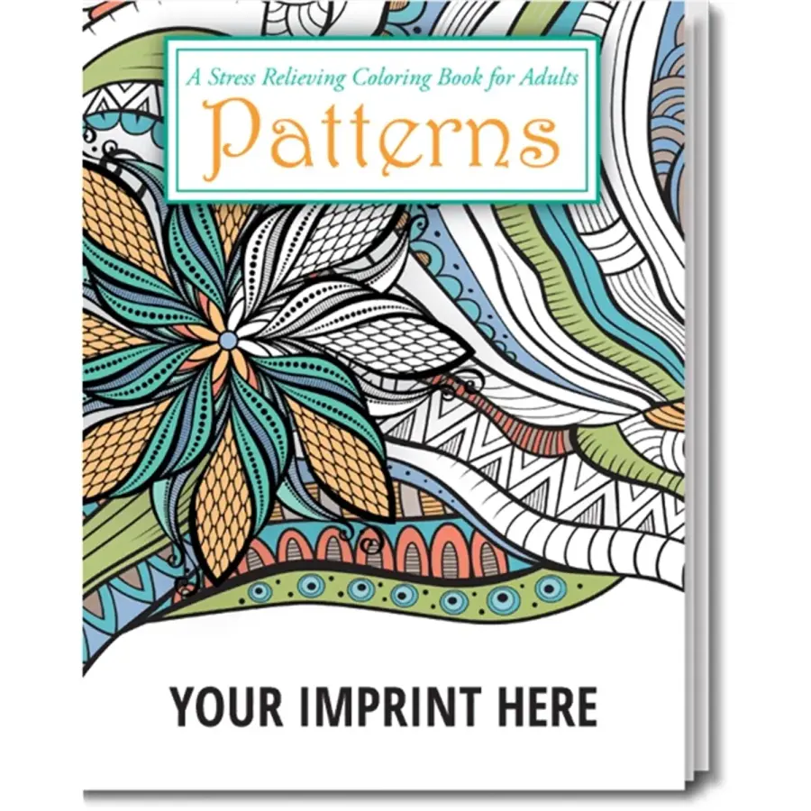 Patterns Stress Relieving Coloring Books for Adults in Multi color