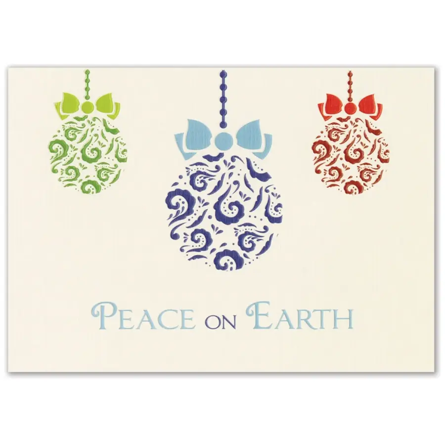 Premium Embossed Ornaments Greeting Card