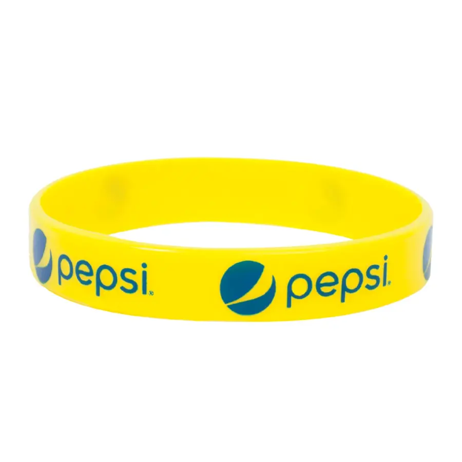 1/4" Silk-Screened Silicone Wristband