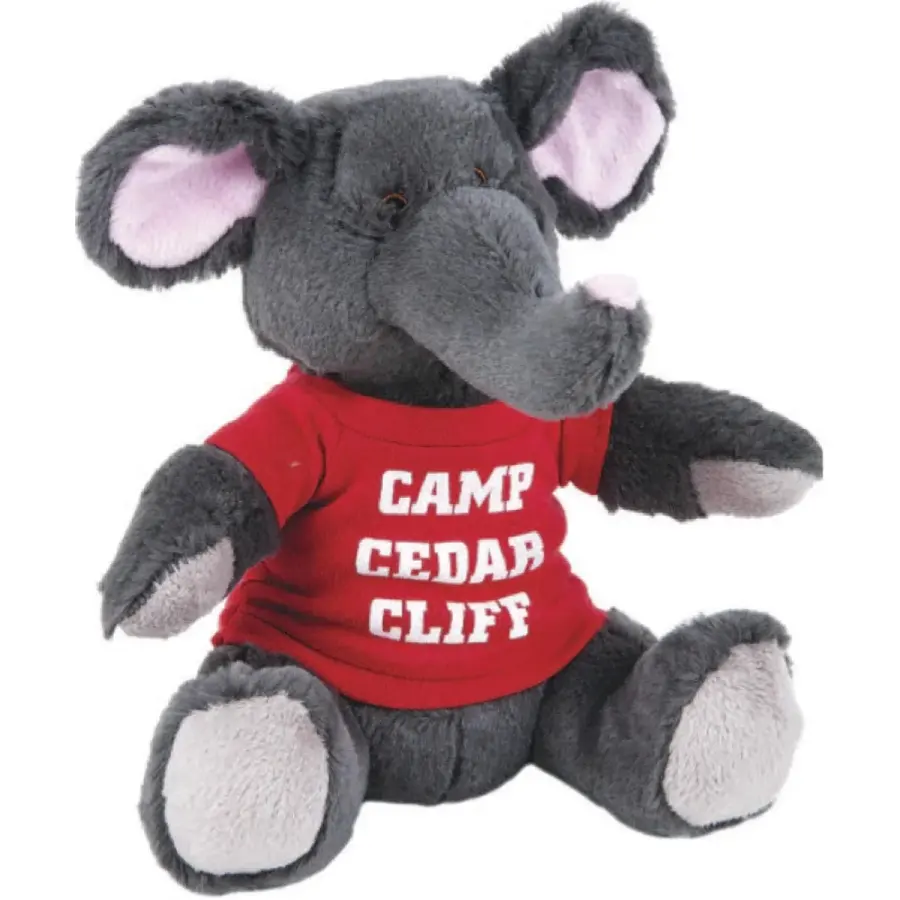 10" Soft Plush Friend- Elephant in Dark Gray
