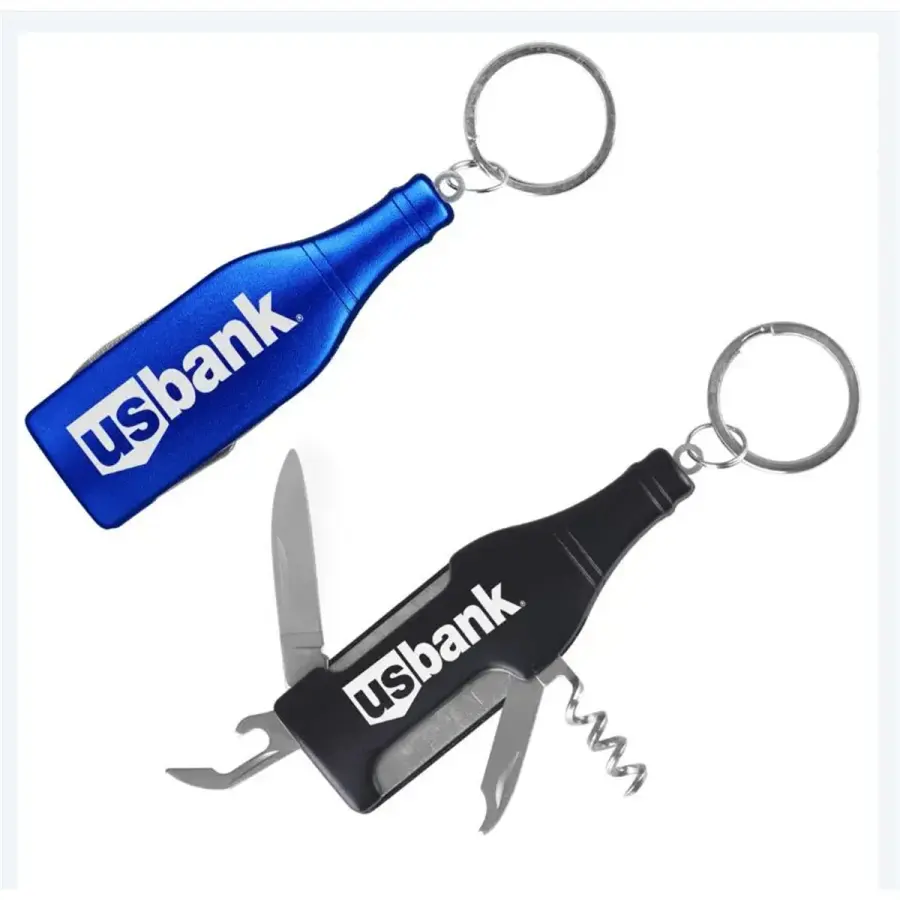 6-in-1 Multi-Function Bottle Opener with Key Ring