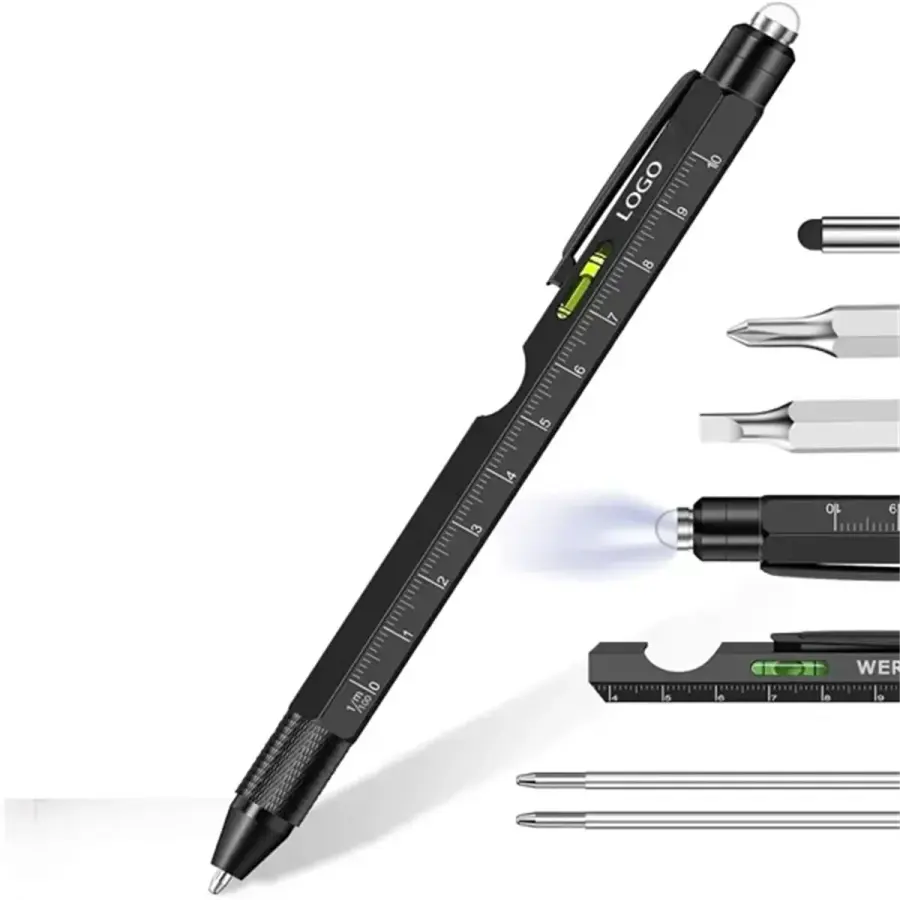 9 in1 Multitool Pen in Black