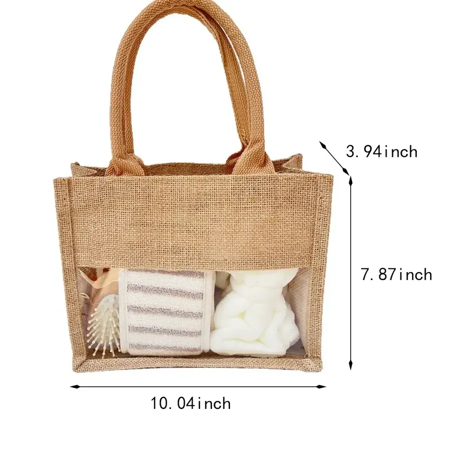 6-Piece Travel Body Skincare Spa Gift Set Beauty Tote Bag