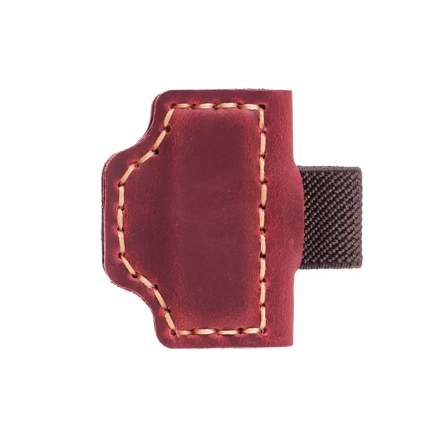 Genuine Leather Magnetic Bookmark Pen Holder