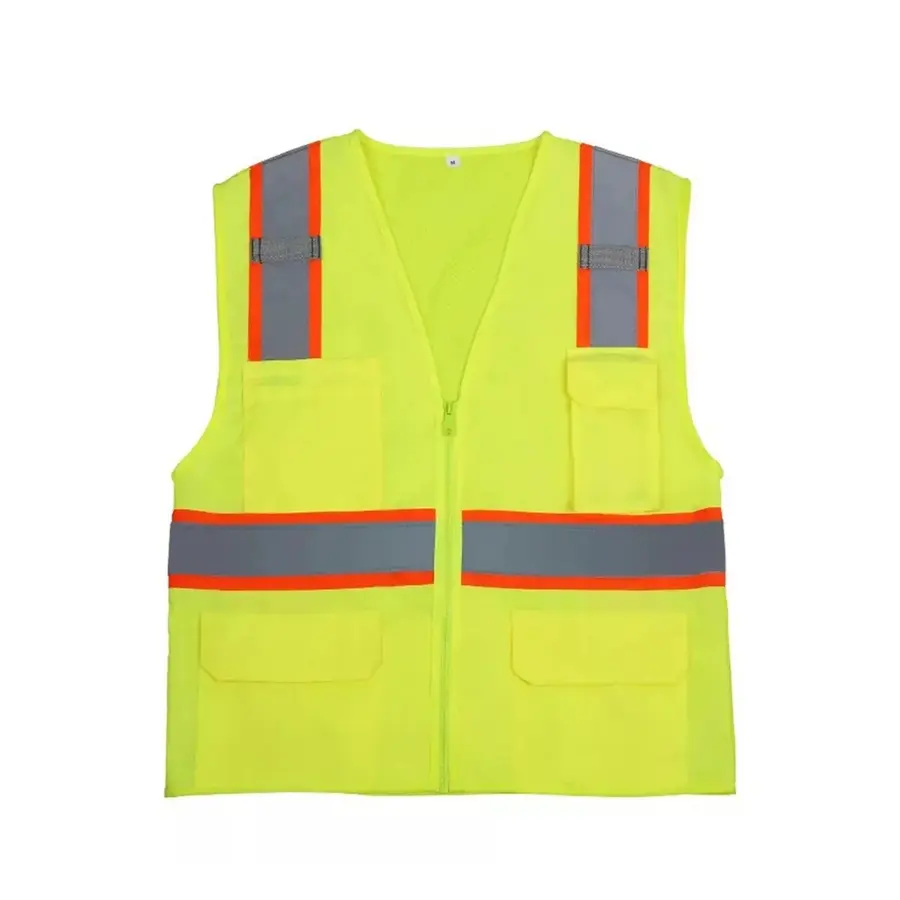 High Visibility Reflective Safety Vest For Construction Work