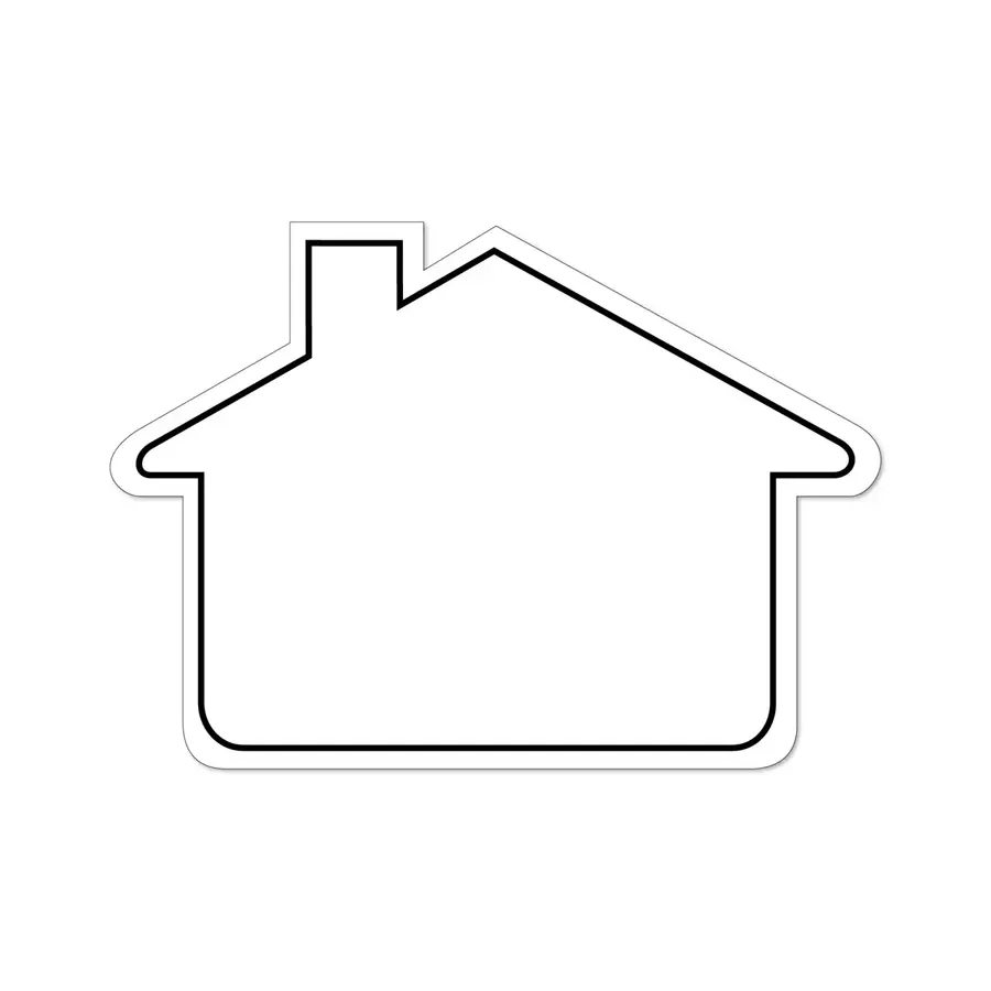 House 2.44"H x 3.43"W NoteKeeper™ Magnet 20 Mil