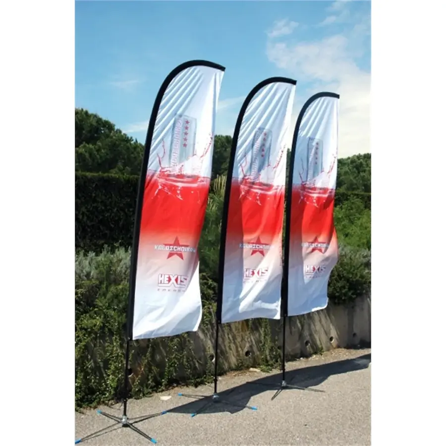 Printed Sunblade Flag w/ Heavy Duty Pole