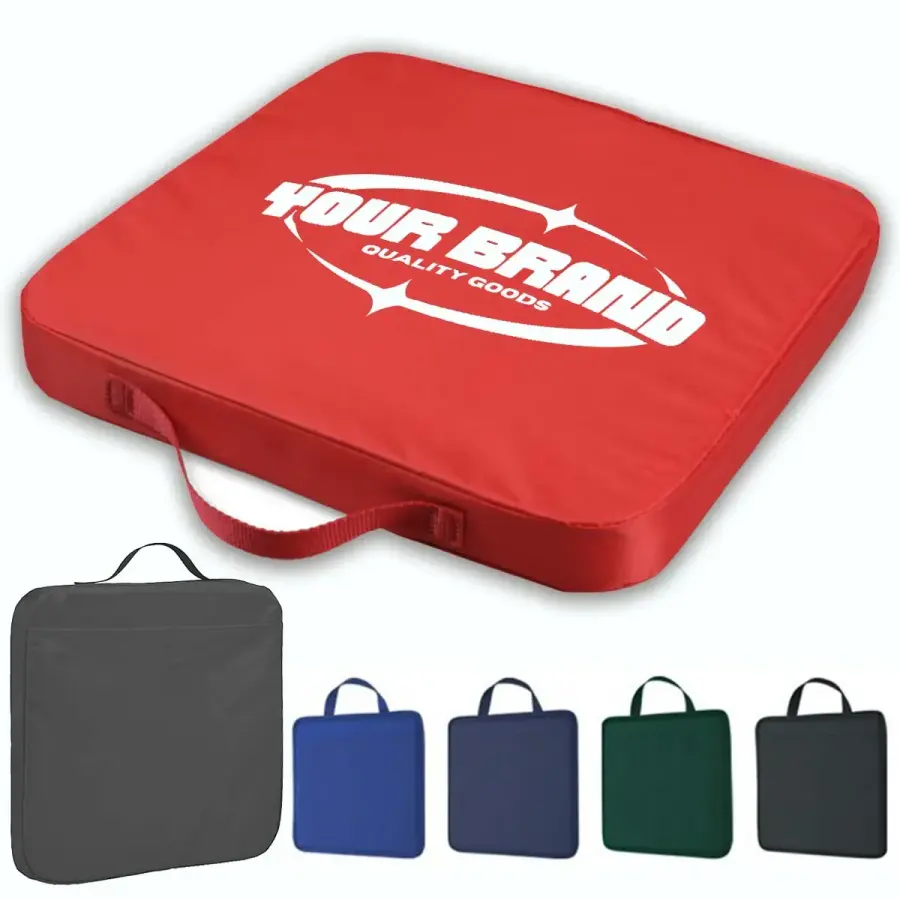 Full Bleed Custom Memory Foam Stadium Seat W/ Handle