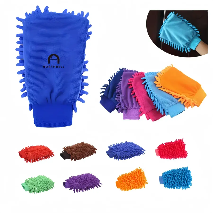 Full Color Durable Microfiber Car Wash Mitt