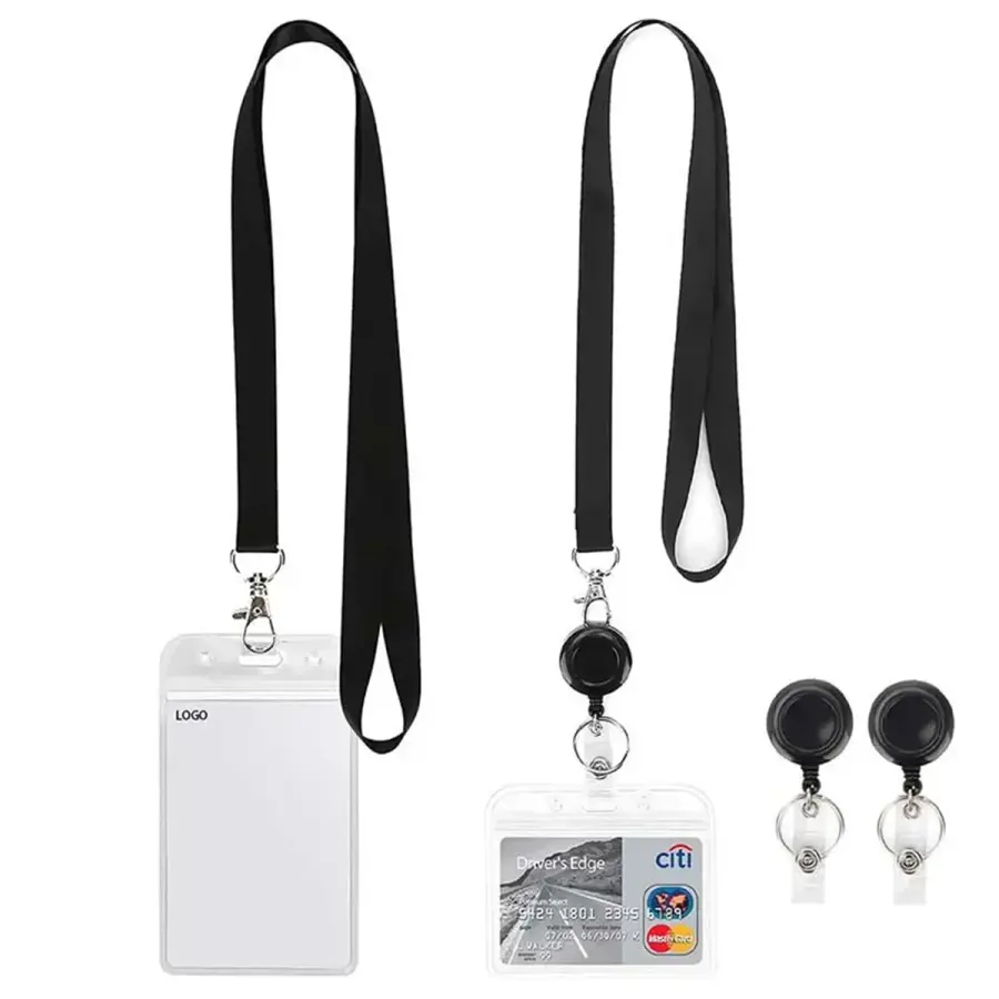 ID Badge Holder with Lanyard