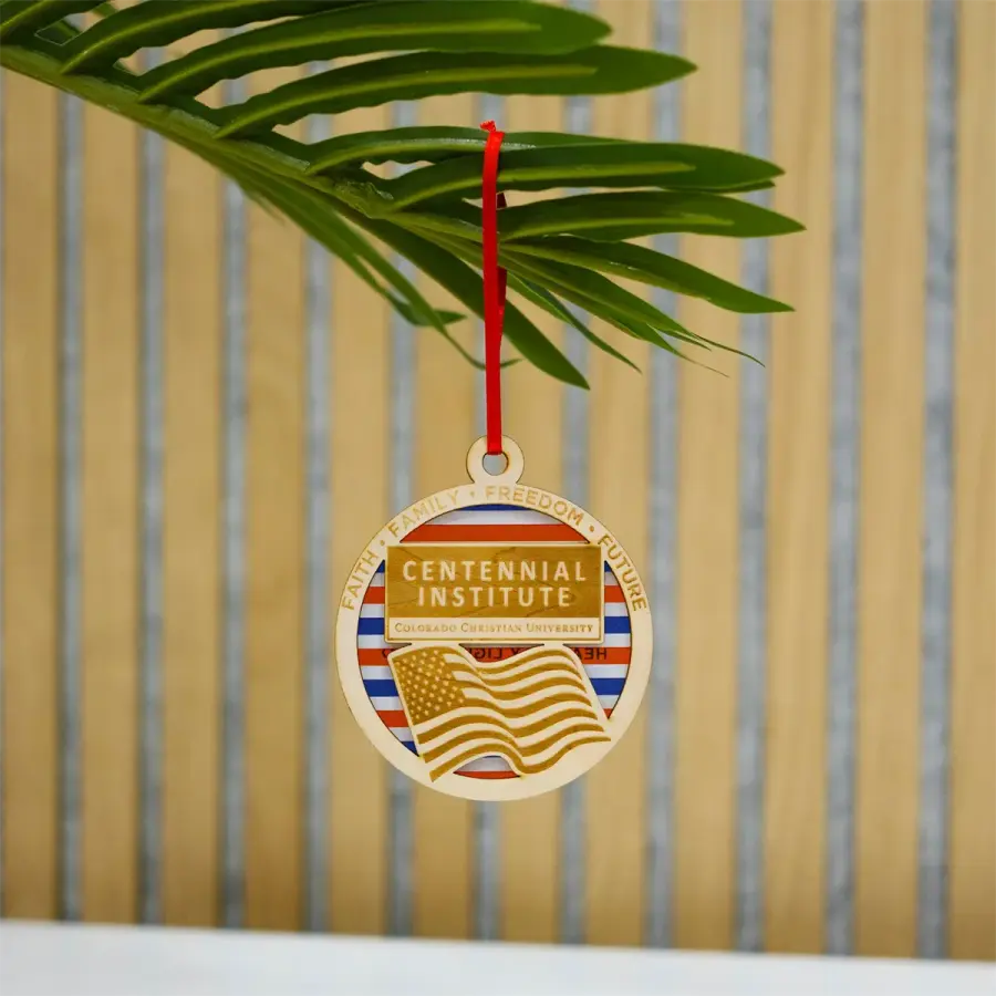 Layered Wood Ornament in Wood