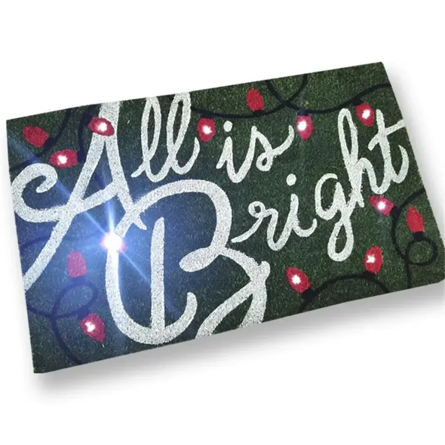 LED Light-Up Music Sound-Controlled Coir Doormat