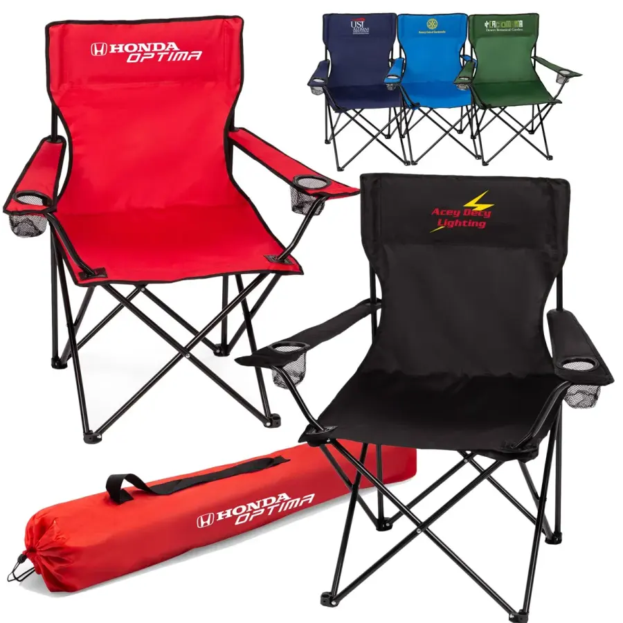 Mesh Folding Chair With Carrying Bag