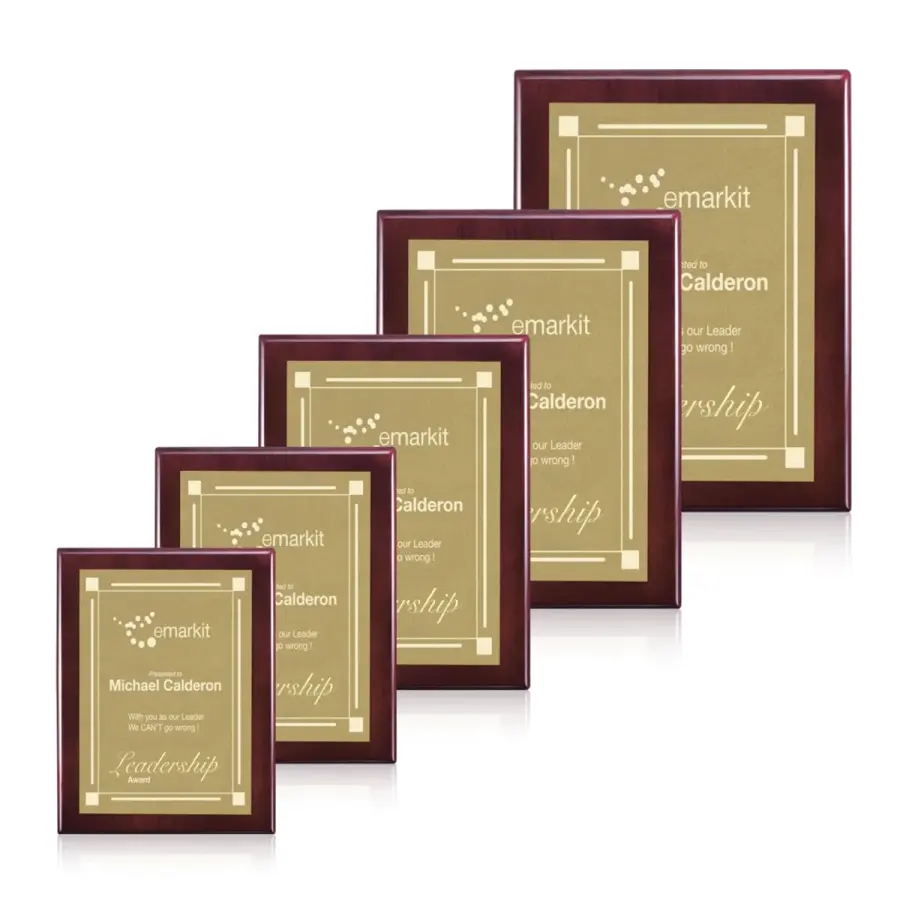 Oakleigh/Warden Plaque - Rosewood Finish