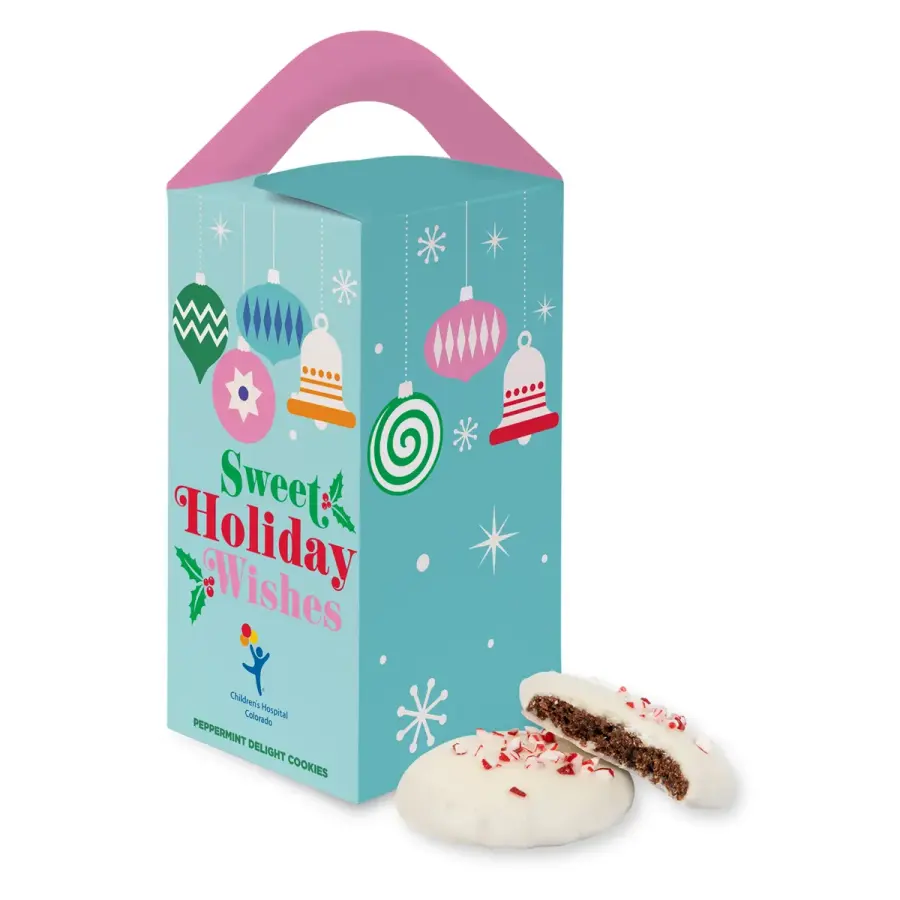 Peppermint Delight Cookies in Tote Box