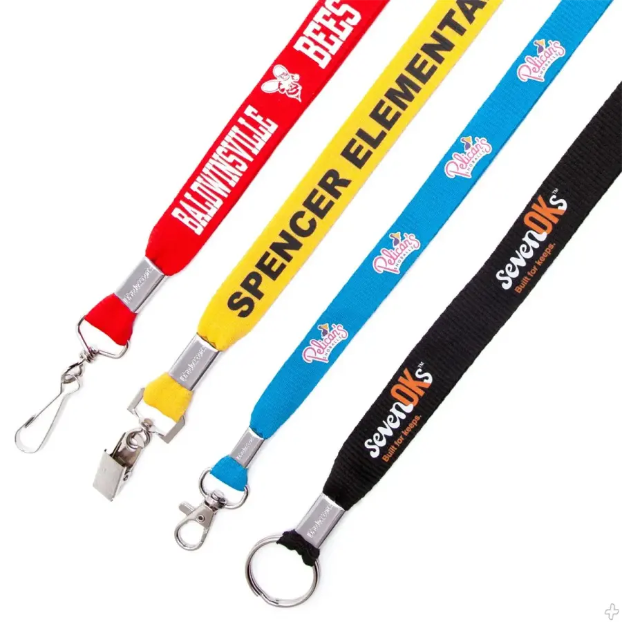 Flat Polyester Silkscreen Lanyard