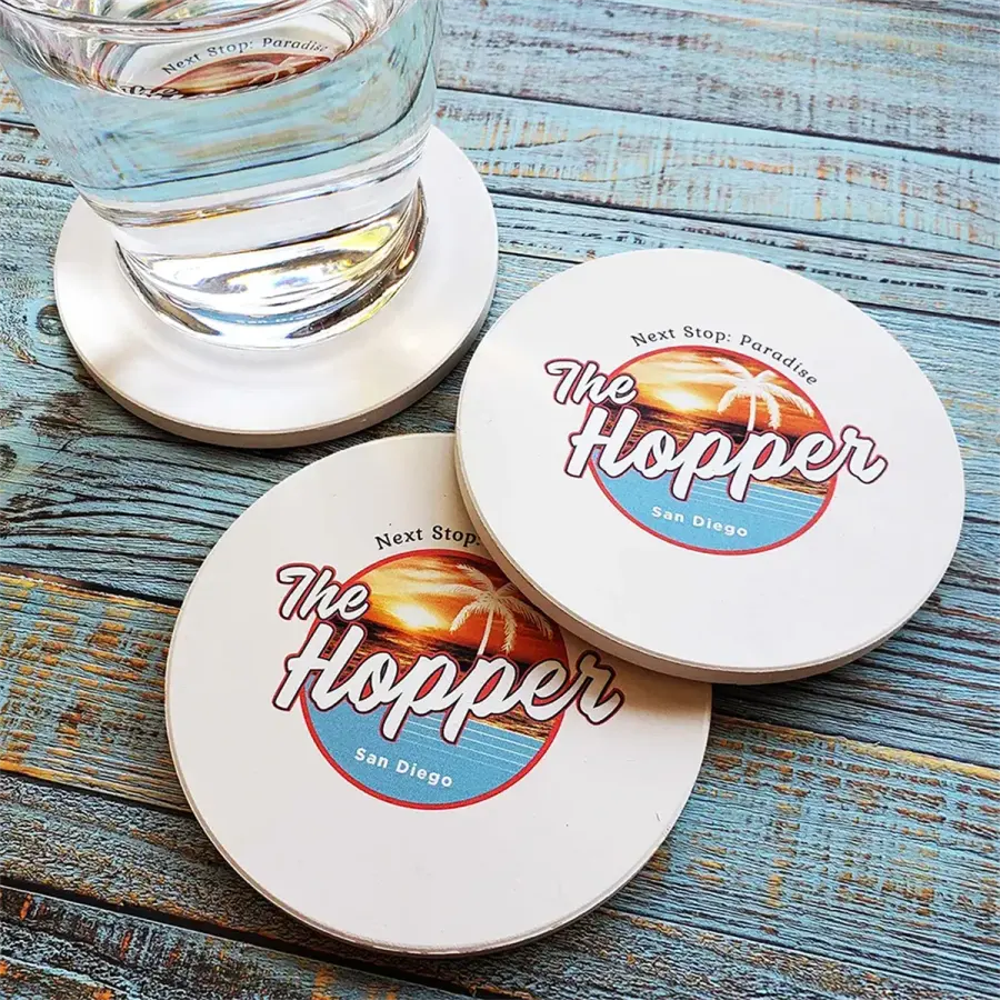 Sandstone UV Coasters